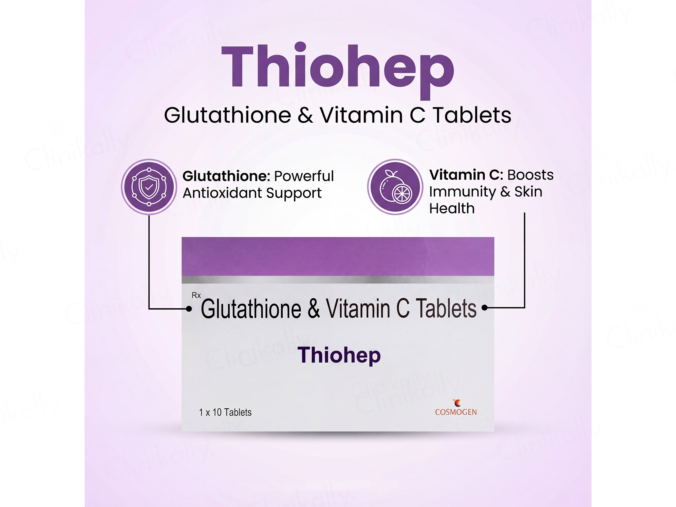 Thiohep Glutathione & Vitamin C Tablet