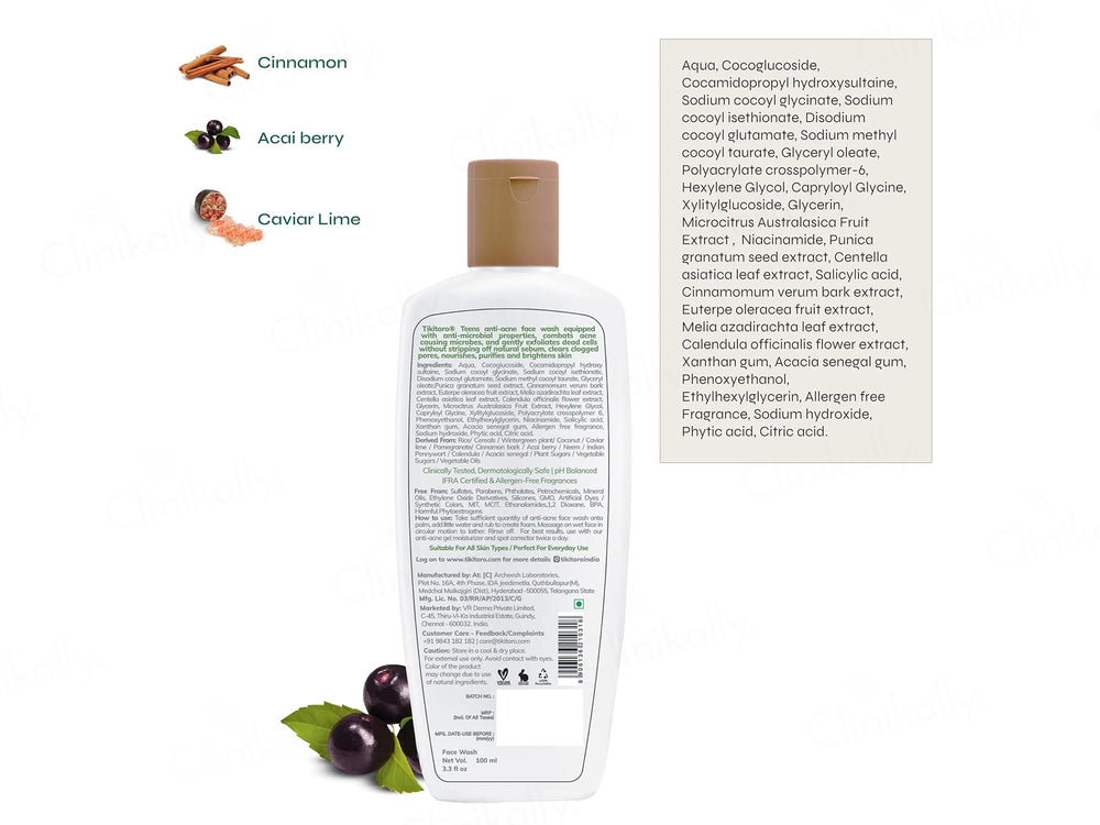 Tikitoro Teens Anti-Acne Face Wash