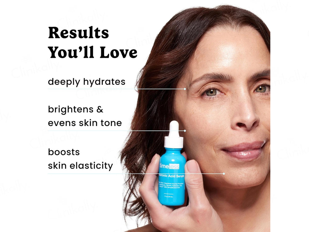 Timeless Skin Care Hyaluronic Acid Face Serum With Vitamin C & Matrixyl 3000