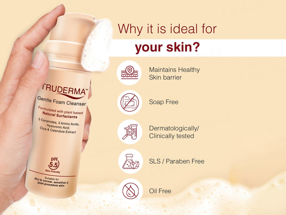 Truderma Gentle Foam Cleanser