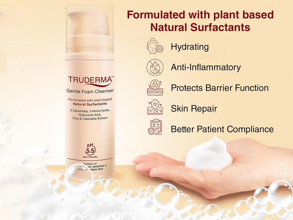 Truderma Gentle Foam Cleanser