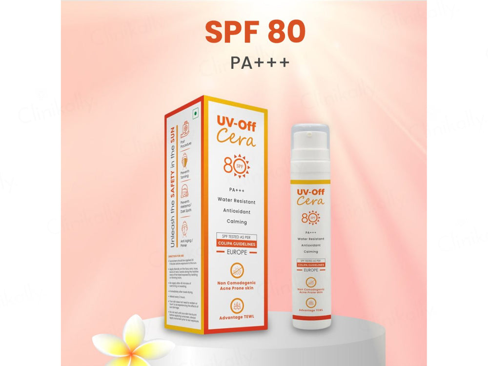 UV-Off Cera Sunscreen Cream SPF 80 PA+++
