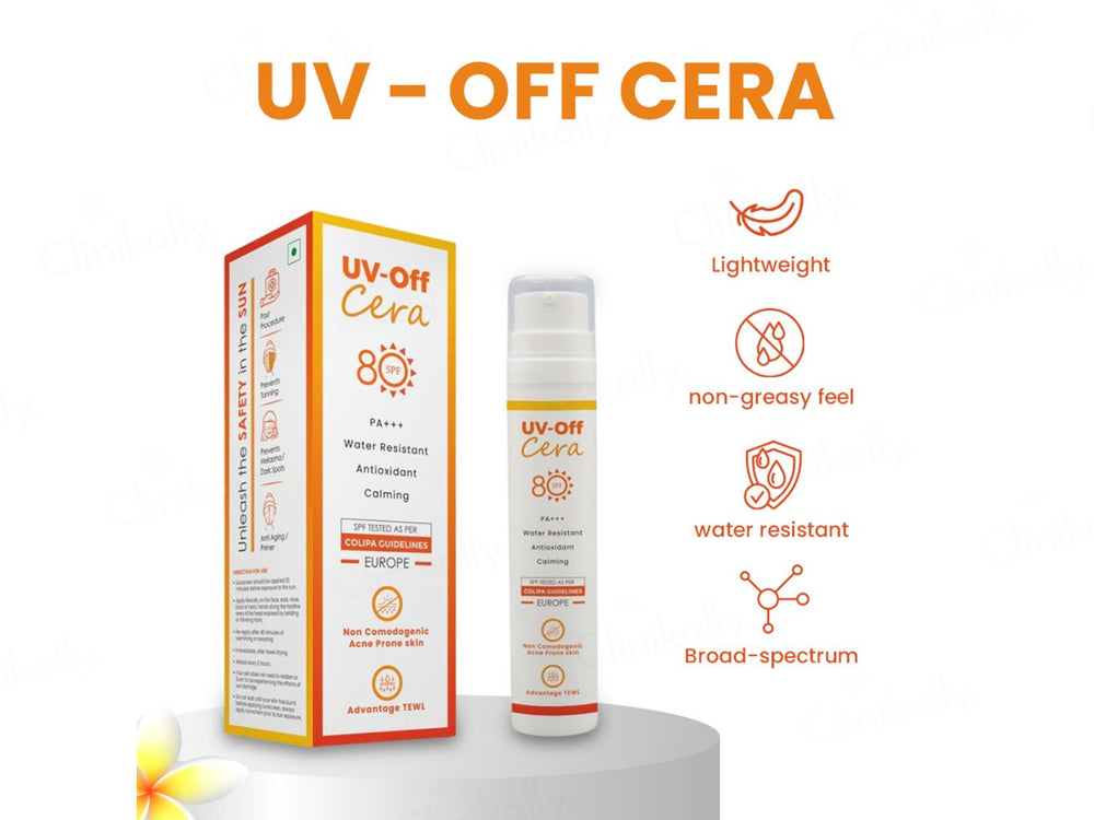 UV-Off Cera Sunscreen Cream SPF 80 PA+++