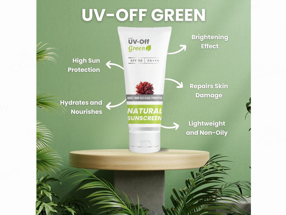 UV-Off Green Natural Sunscreen SPF 50 PA+++