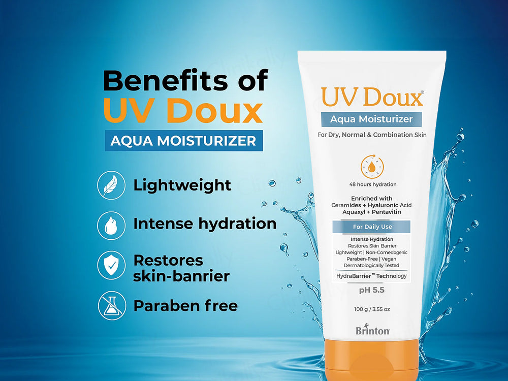 UV Doux Aqua Lightweight Moisturizer For Dry, Normal & Combination Skin