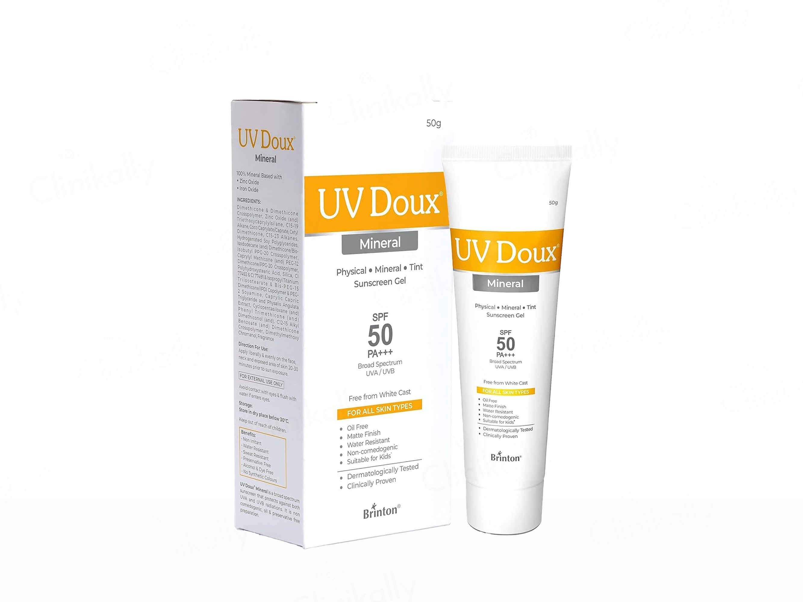 UV Doux Mineral Sunscreen Gel SPF 50 PA+++