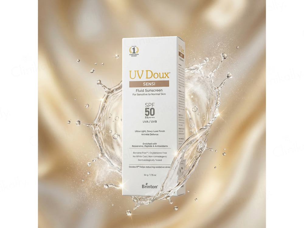 UV Doux Sensi Fluid Sunscreen SPF 50 PA++++ For Sensitive To Normal Skin