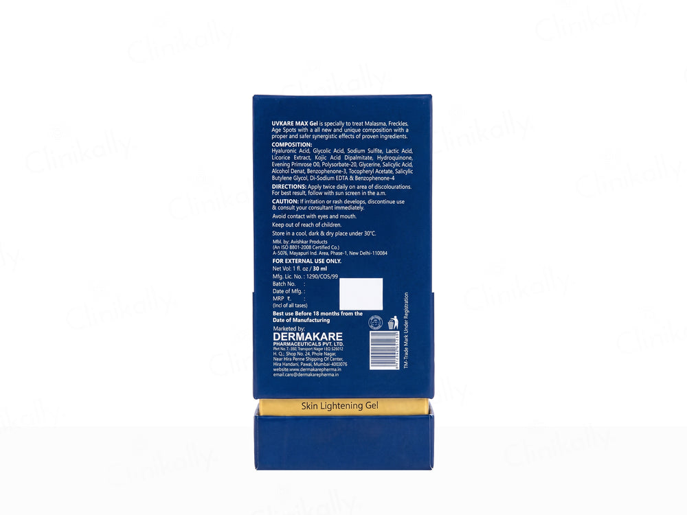UVKare Max Multi Action Skin Lightening Gel