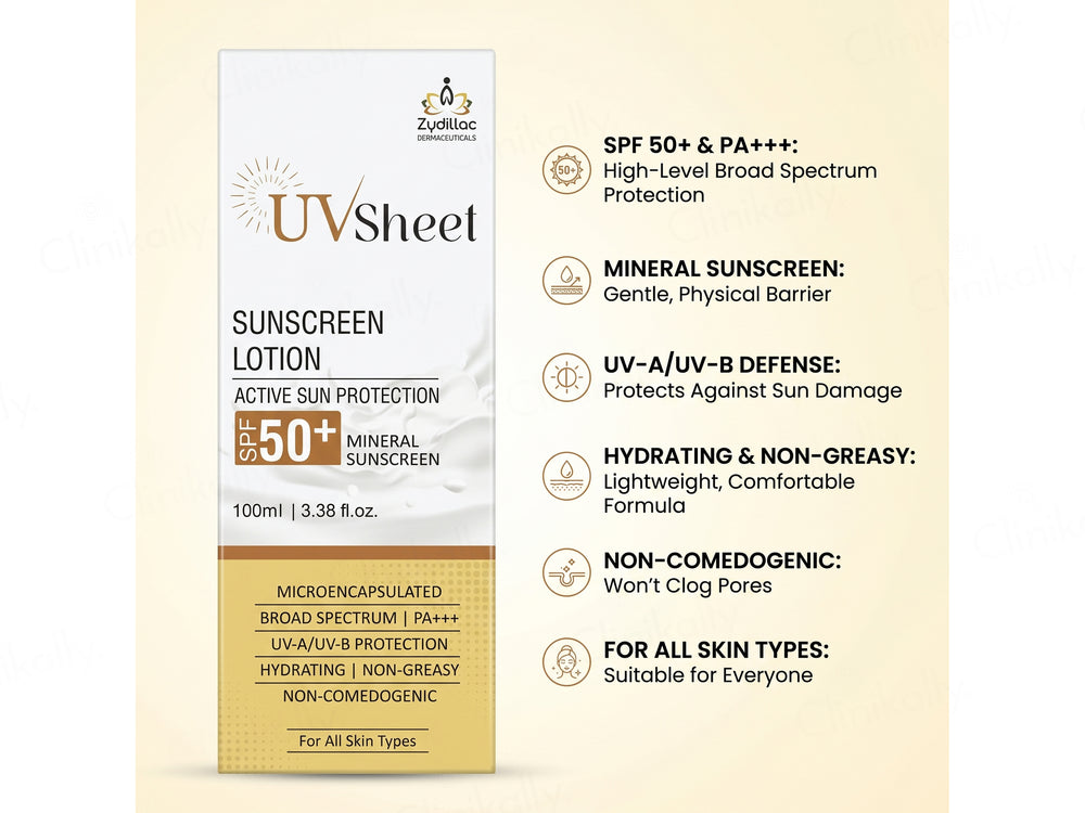 UV Sheet Sunscreen Lotion SPF 50+ PA+++