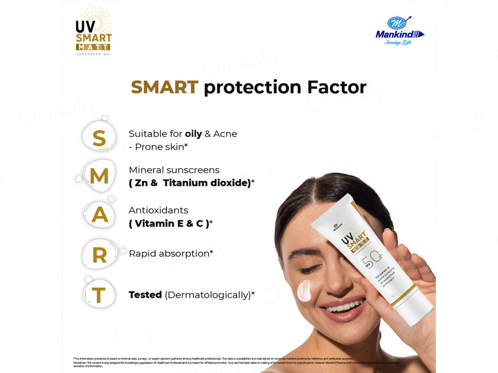 UV Smart Matt Sunscreen Gel SPF 50+