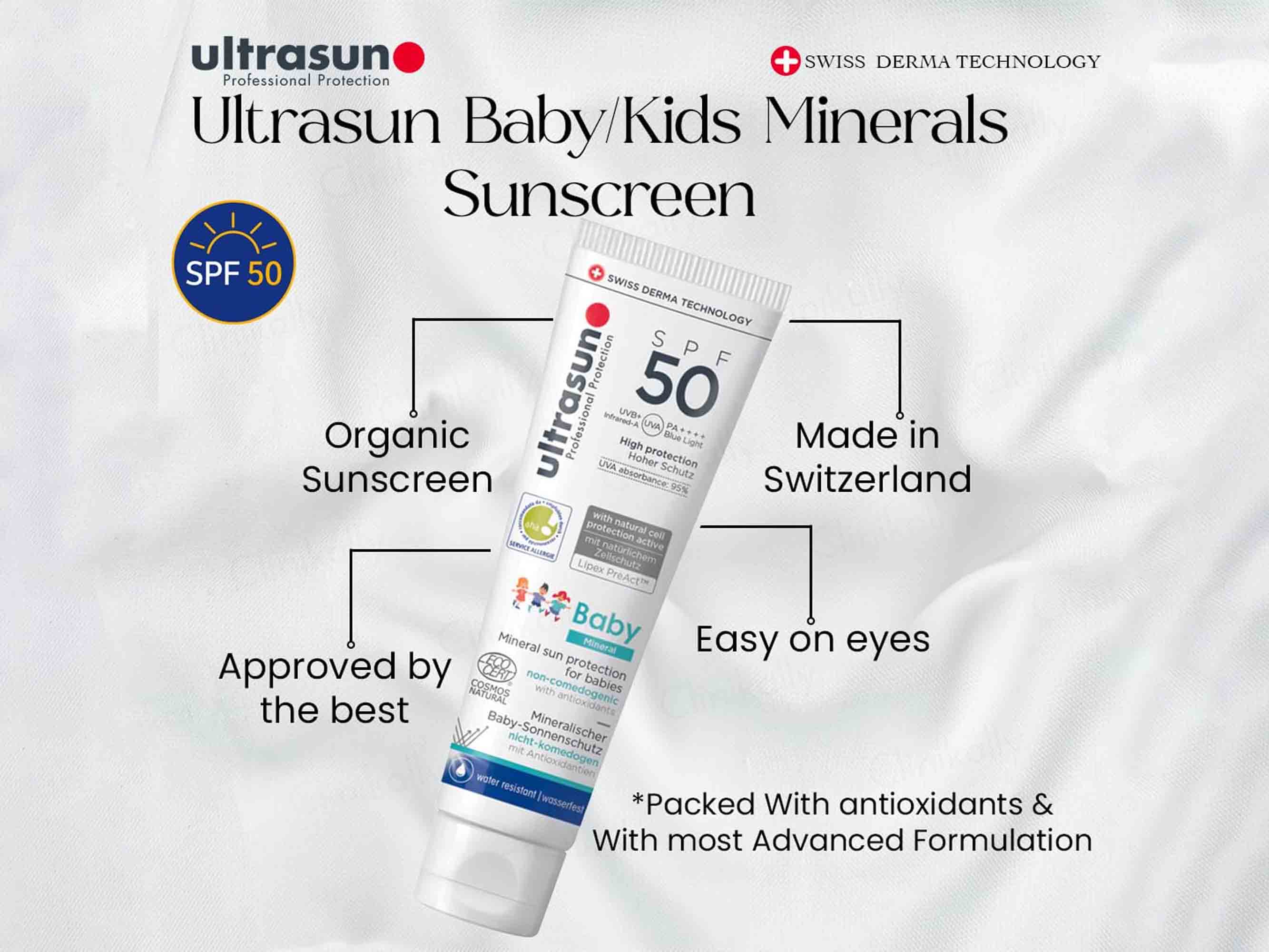 Ultrasun Baby Mineral Sunscreen SPF 50 PA++++