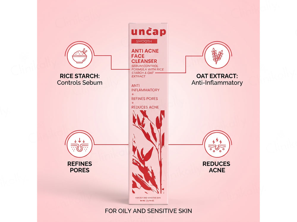 Uncap Smooth Anti Acne Face Cleanser