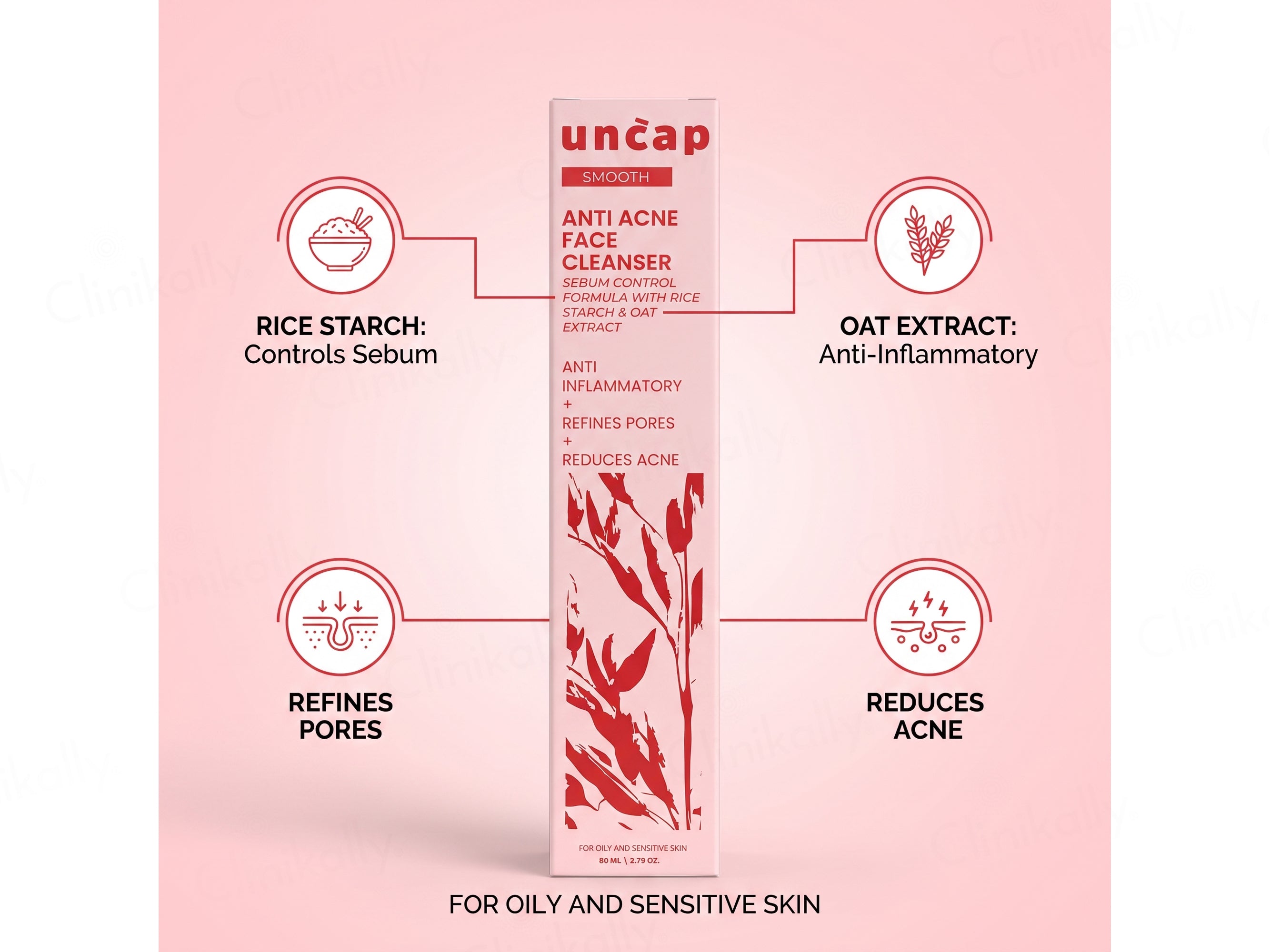 Uncap Smooth Anti Acne Face Cleanser