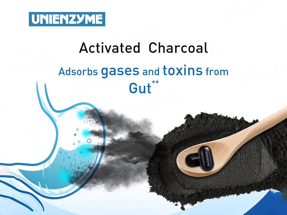 Unienzyme Tablet with Activated Charcoal