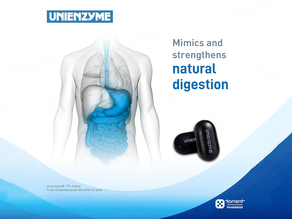 Unienzyme Tablet with Activated Charcoal