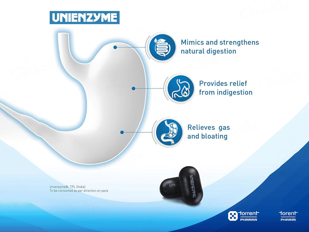 Unienzyme Tablet with Activated Charcoal