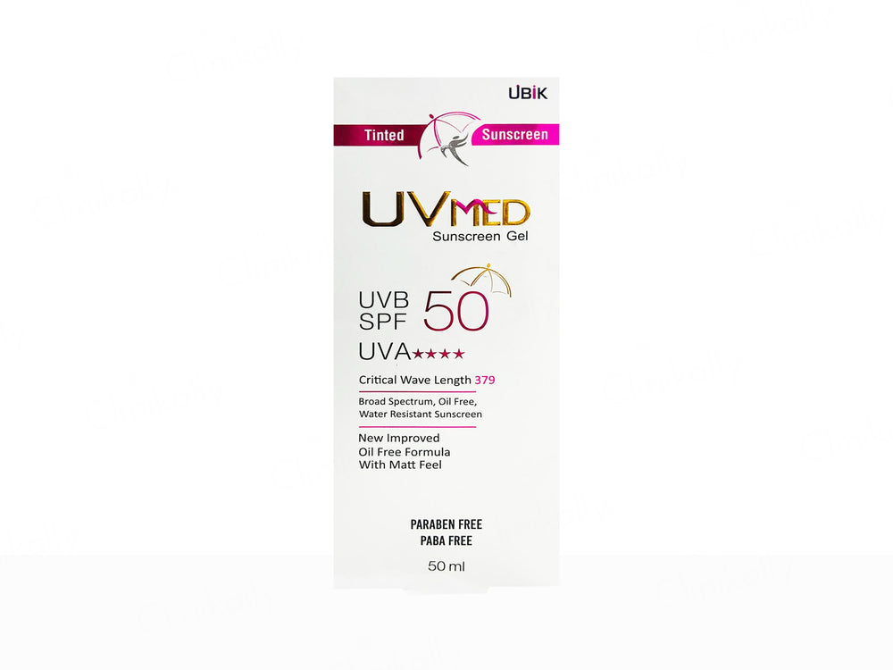 Uvmed Tinted Sunscreen Gel SPF 50
