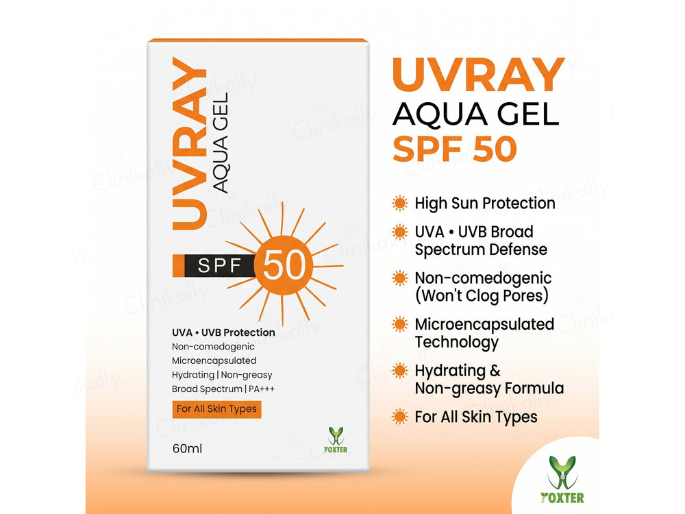 Uvray Aqua Gel Sunscreen SPF 50 PA+++