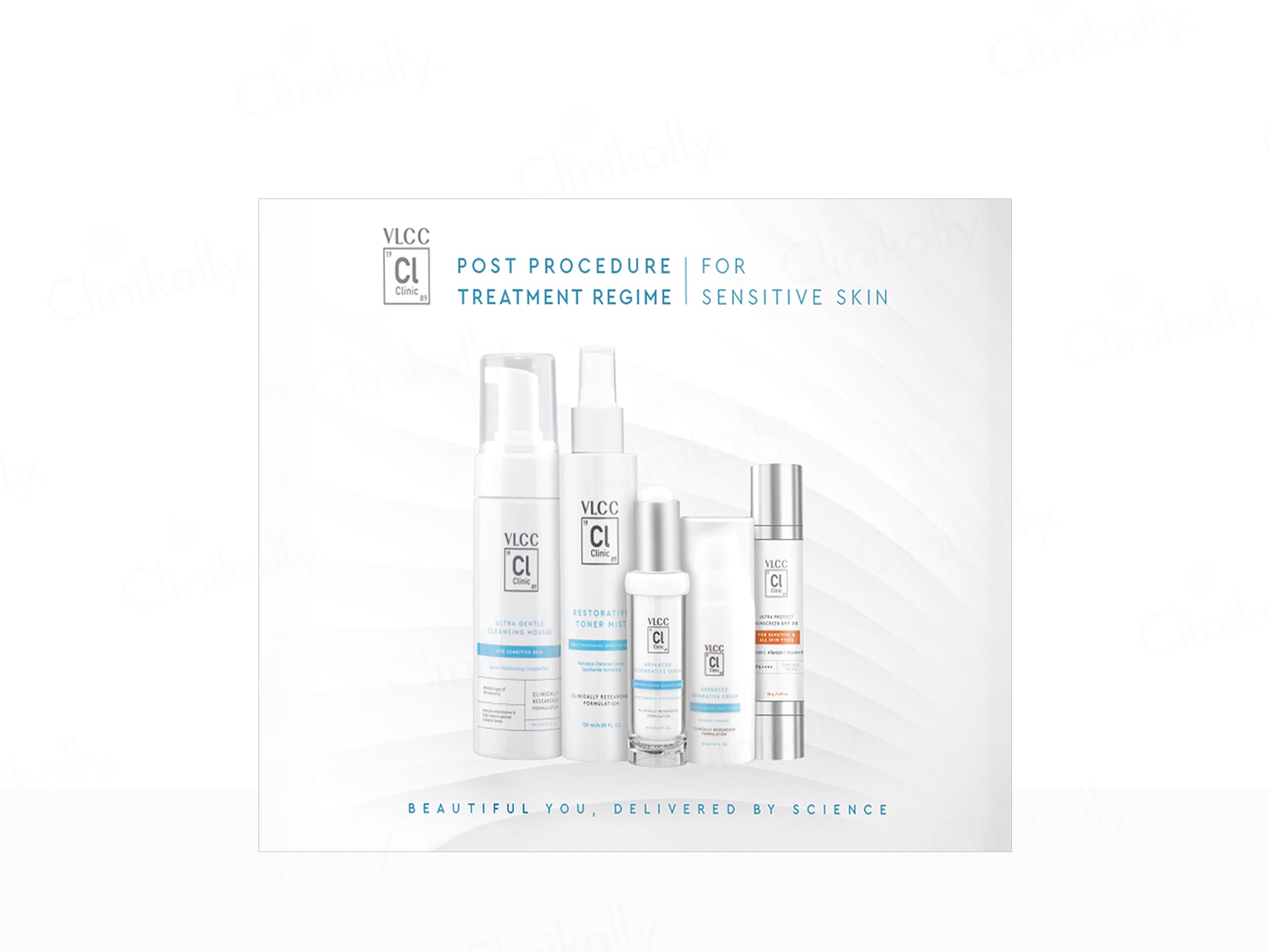 VLCC Clinic Post Procedure Treatment Regime Kit For Sensitive Skin