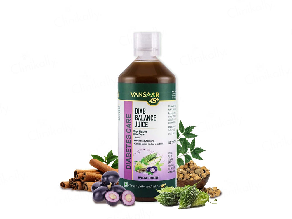 Vansaar 45+ Diabetic Care Diab Balance Supplement Juice