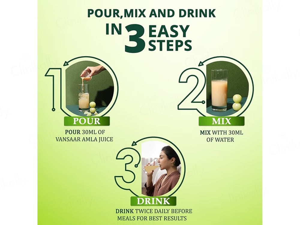 Vansaar 45+ Immunity Booster Amla Supplement Juice