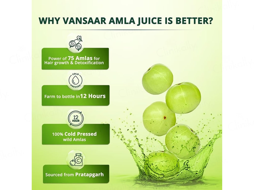 Vansaar 45+ Immunity Booster Amla Supplement Juice