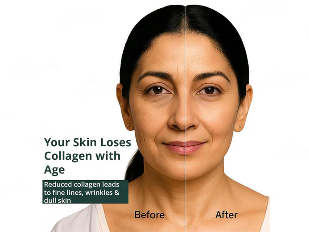 Vansaar 45+ Skin Glow Nutrition Plant Based Collagen Supplement Juice