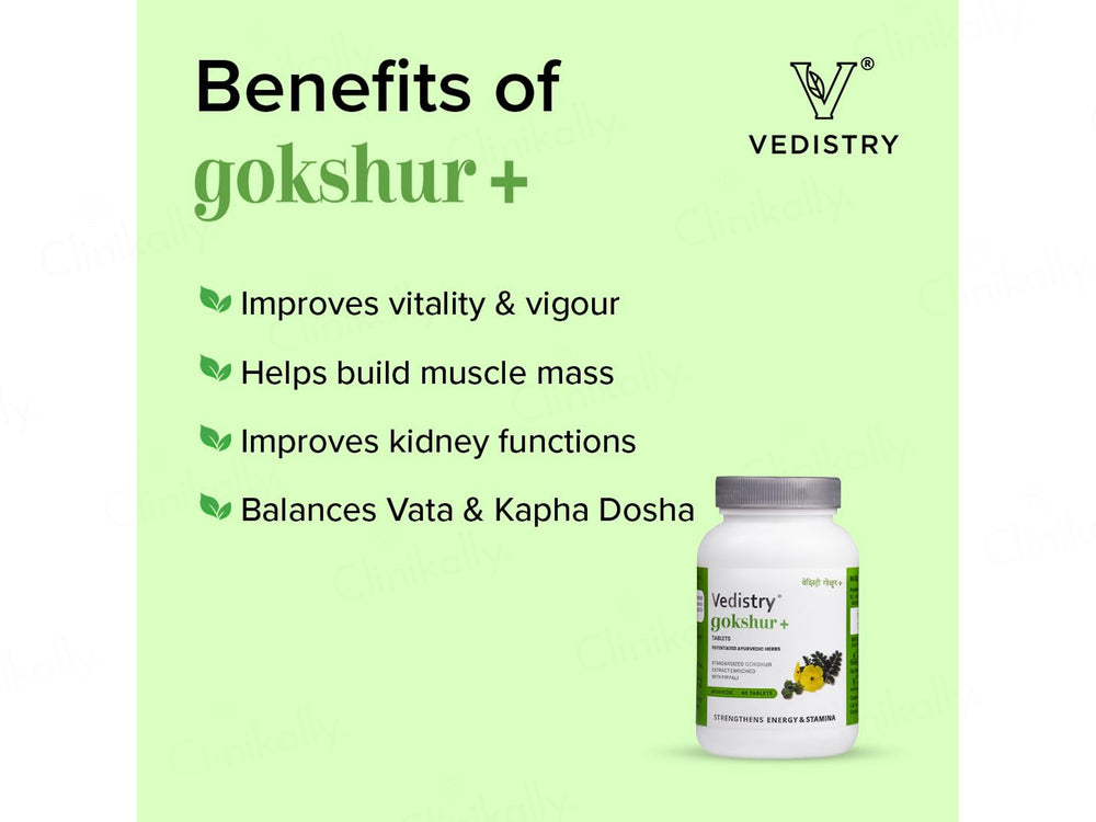Vedistry Gokshur+ Ayurvedic Tablet