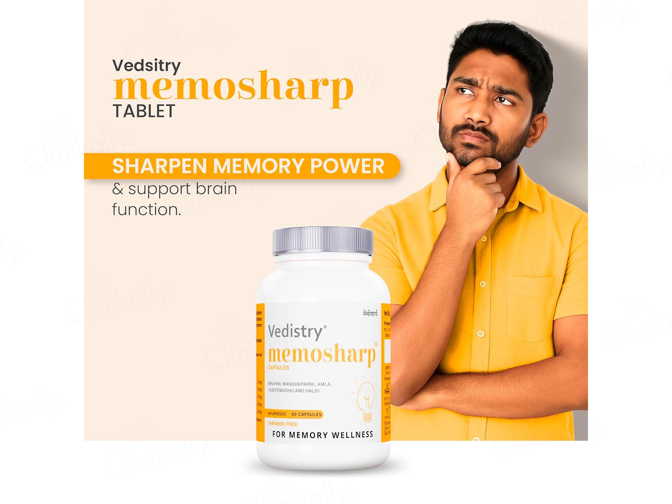 Vedistry Memosharp Memory Wellness Ayurvedic Capsule