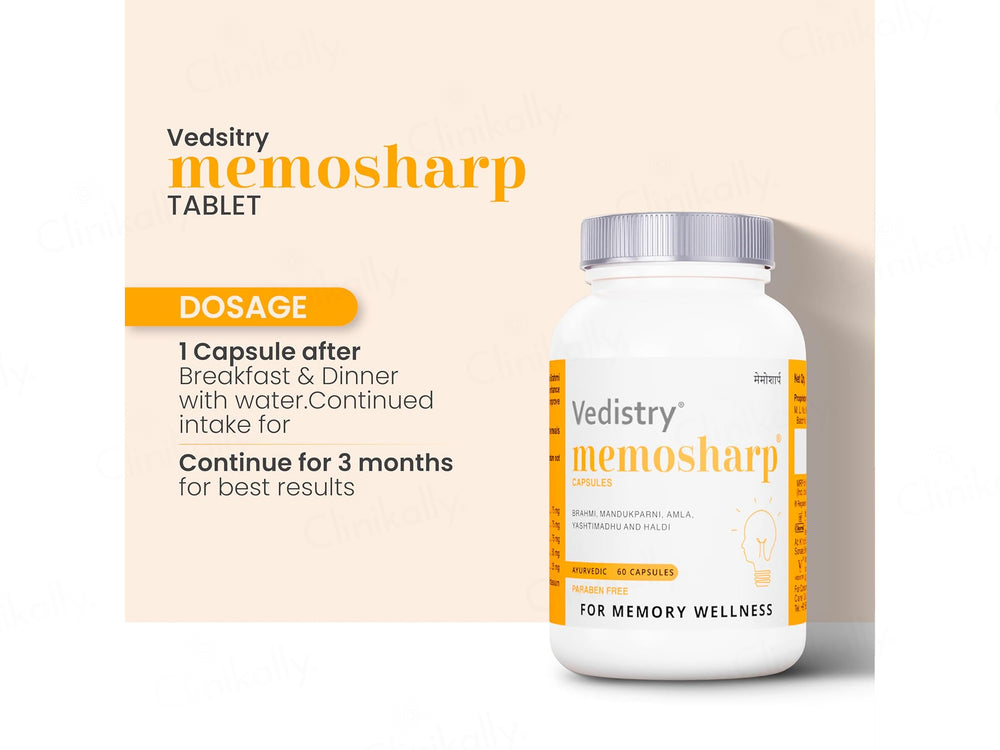 Vedistry Memosharp Memory Wellness Ayurvedic Capsule