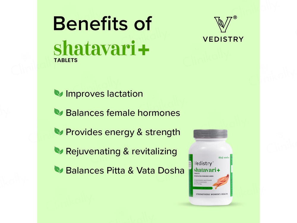 Vedistry Shatavari+ Ayurvedic Tablet