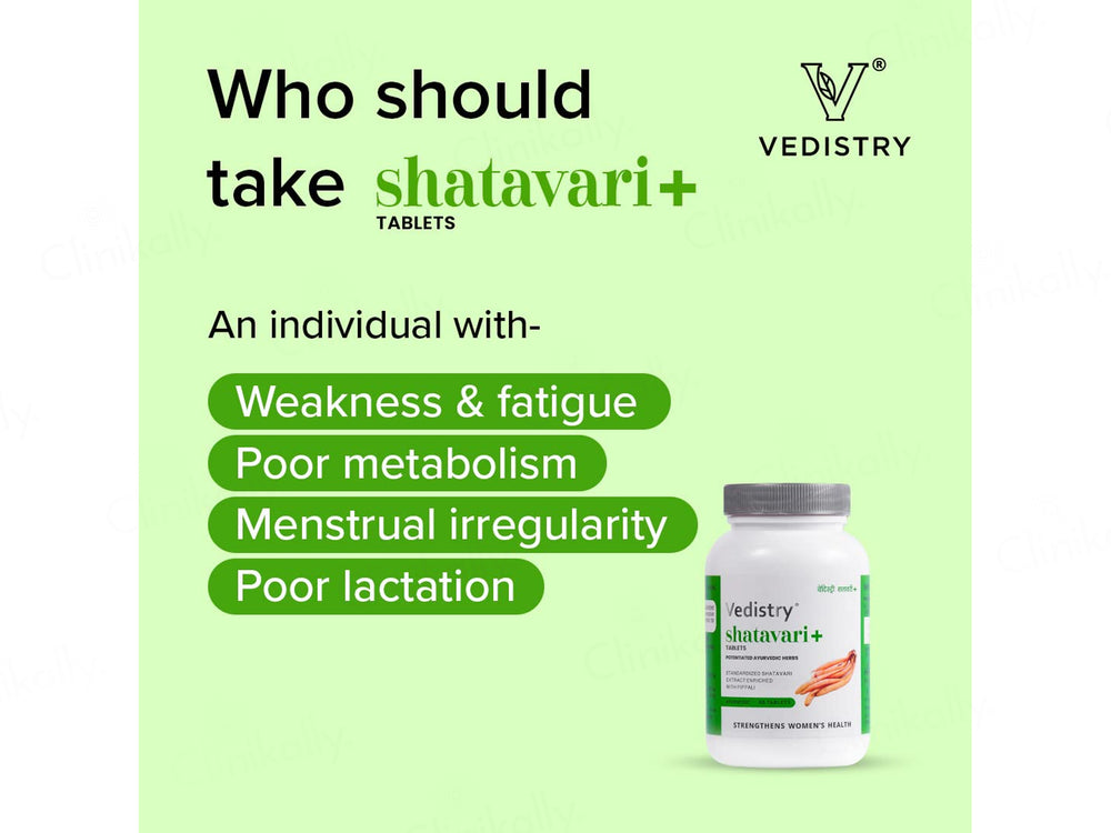Vedistry Shatavari+ Ayurvedic Tablet