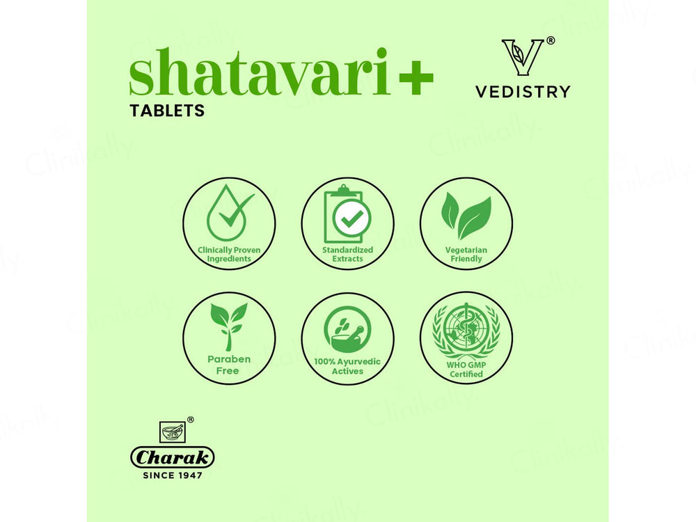 Vedistry Shatavari+ Ayurvedic Tablet