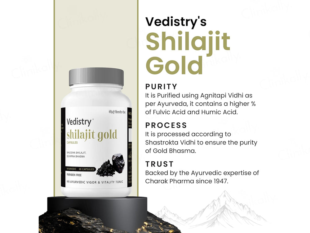 Vedistry Shilajit Gold Ayurvedic Capsule