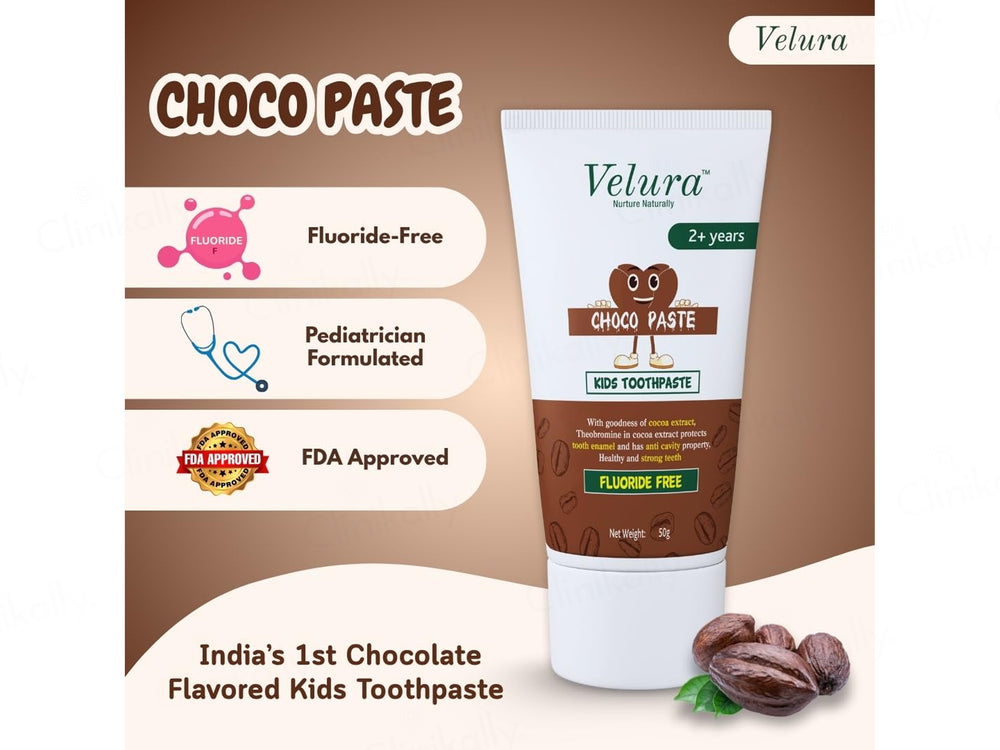 Velura Choco Paste Kids Toothpaste Kit