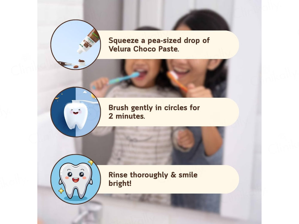 Velura Choco Paste Kids Toothpaste Kit