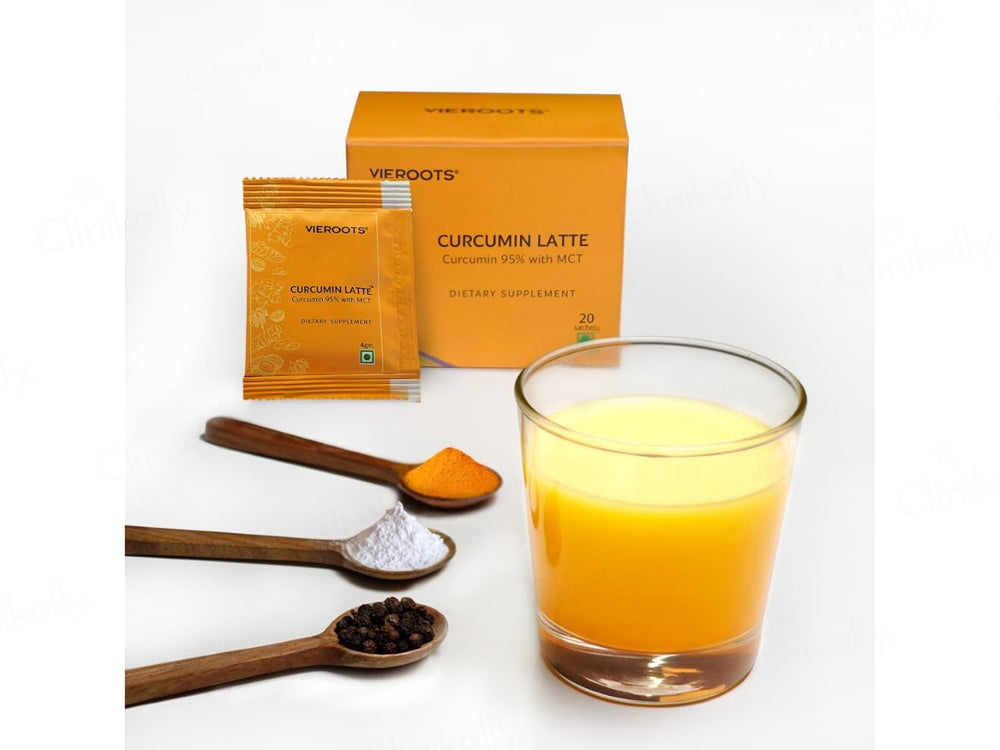 Vieroots Curcumin Latte With MCT Dietary Supplement Powder