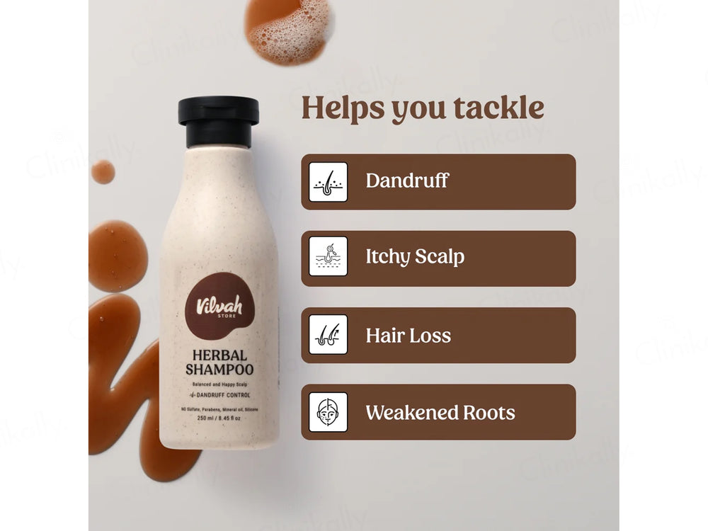 Vilvah Store Herbal Dandruff Control Shampoo