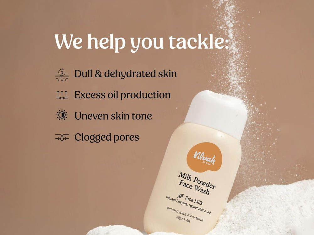 Vilvah Store Milk Powder Face Wash