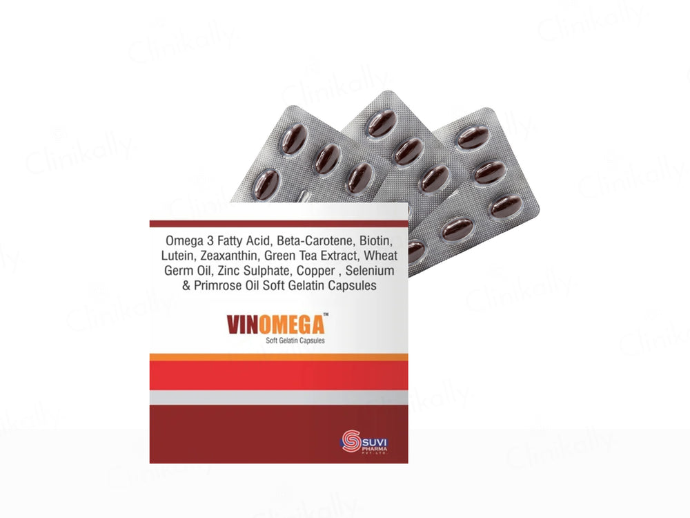 Vinomega Soft Gelatin Capsules