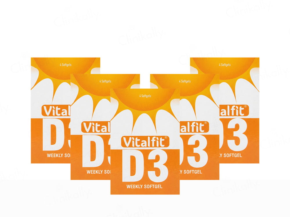 Vitalfit D3 60000 IU Weekly Softgel Capsule