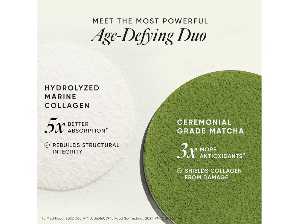 Wellbeing Nutrition Matcha Korean Marine Collagen Powder