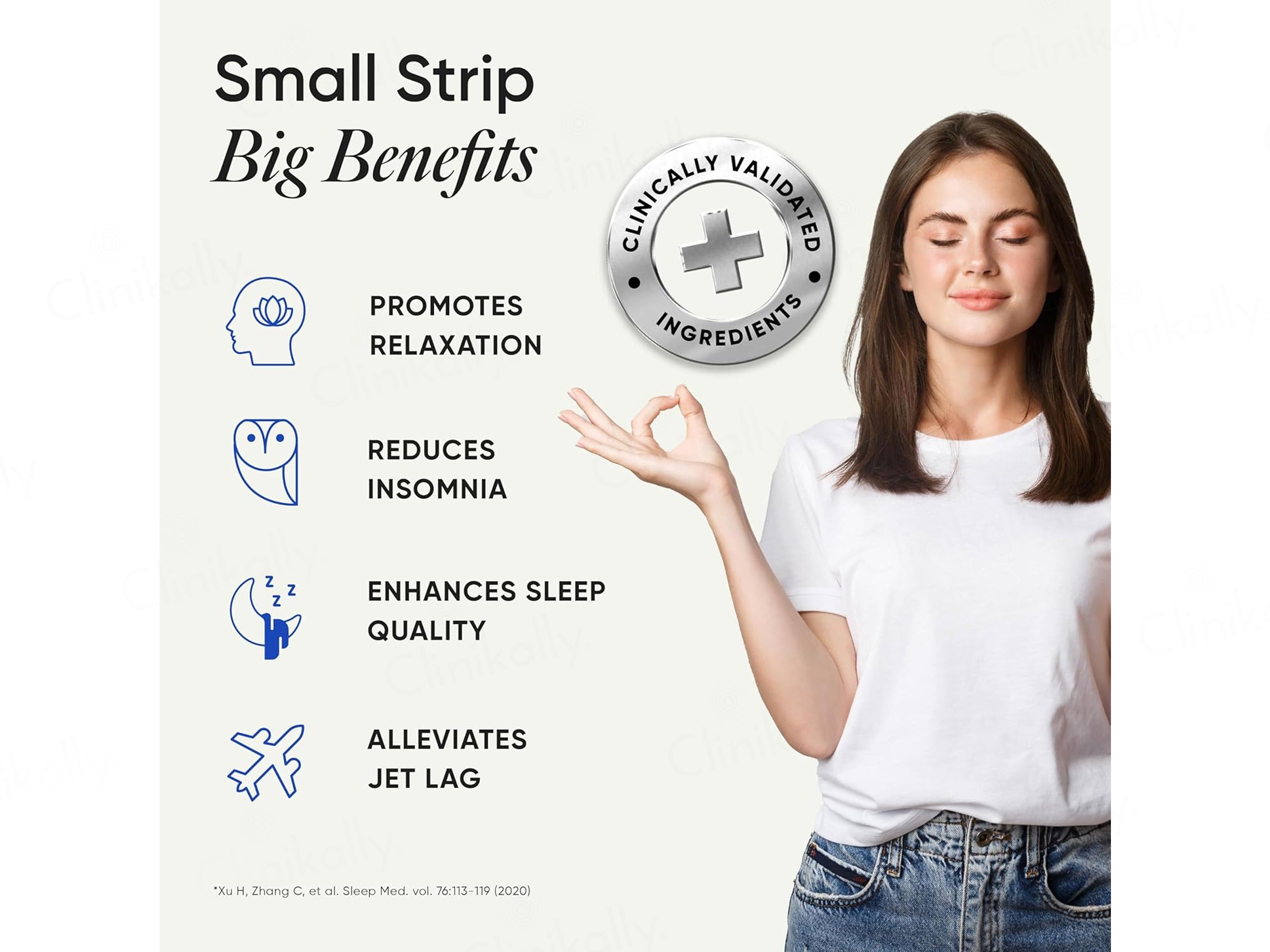 Wellbeing Nutrition Melts Into Restful Sleep Oral Strip - Lemon Honey Flavour