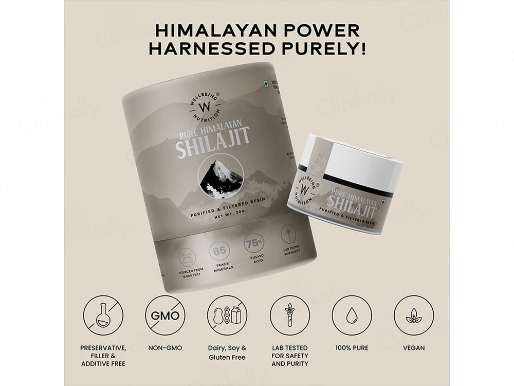 Wellbeing Nutrition Pure Himalayan Shilajit Resin
