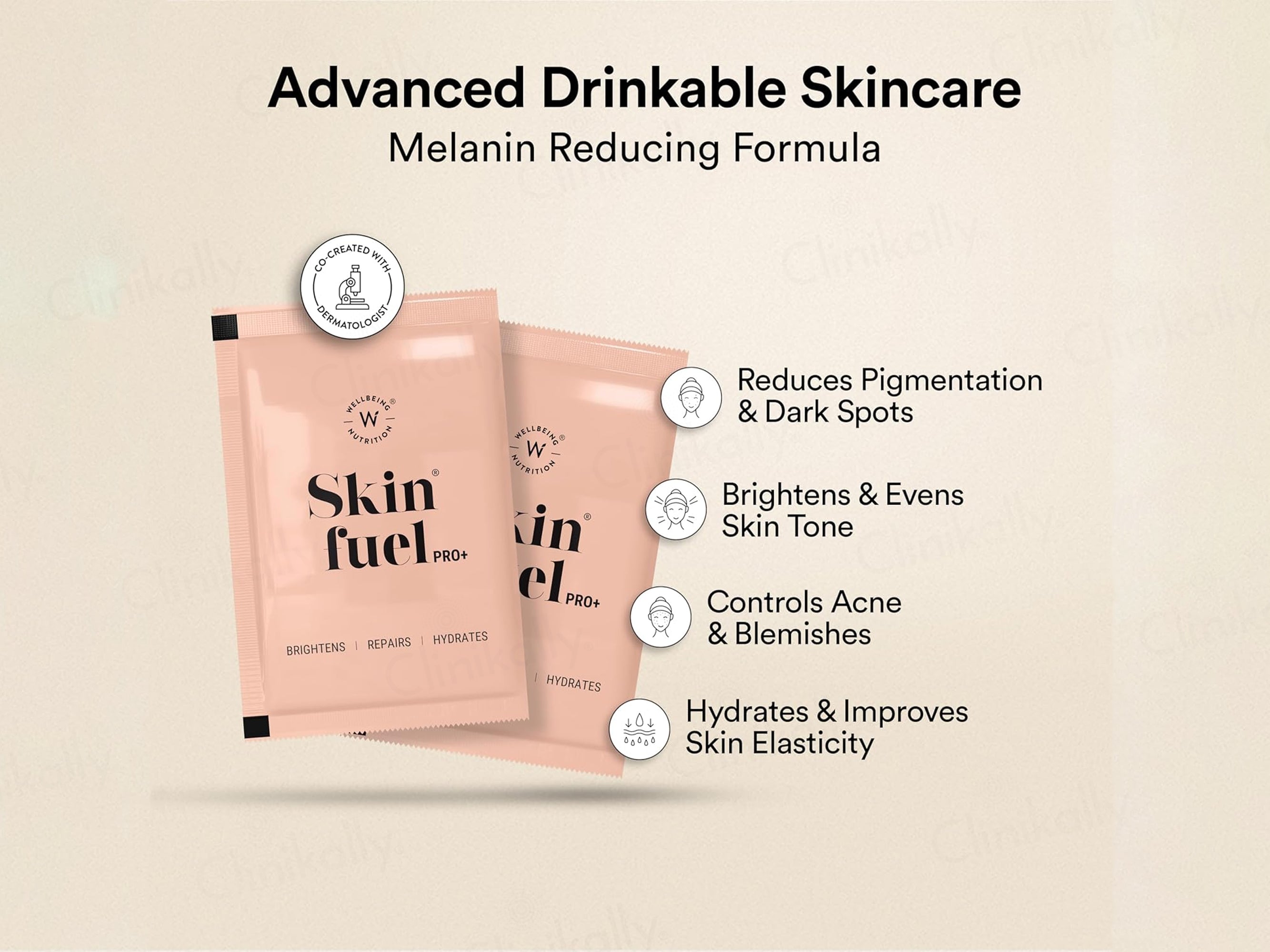 Wellbeing Nutrition Skin Fuel Pro+ Advanced Drinkable Skincare - Valencia Orange Flavour