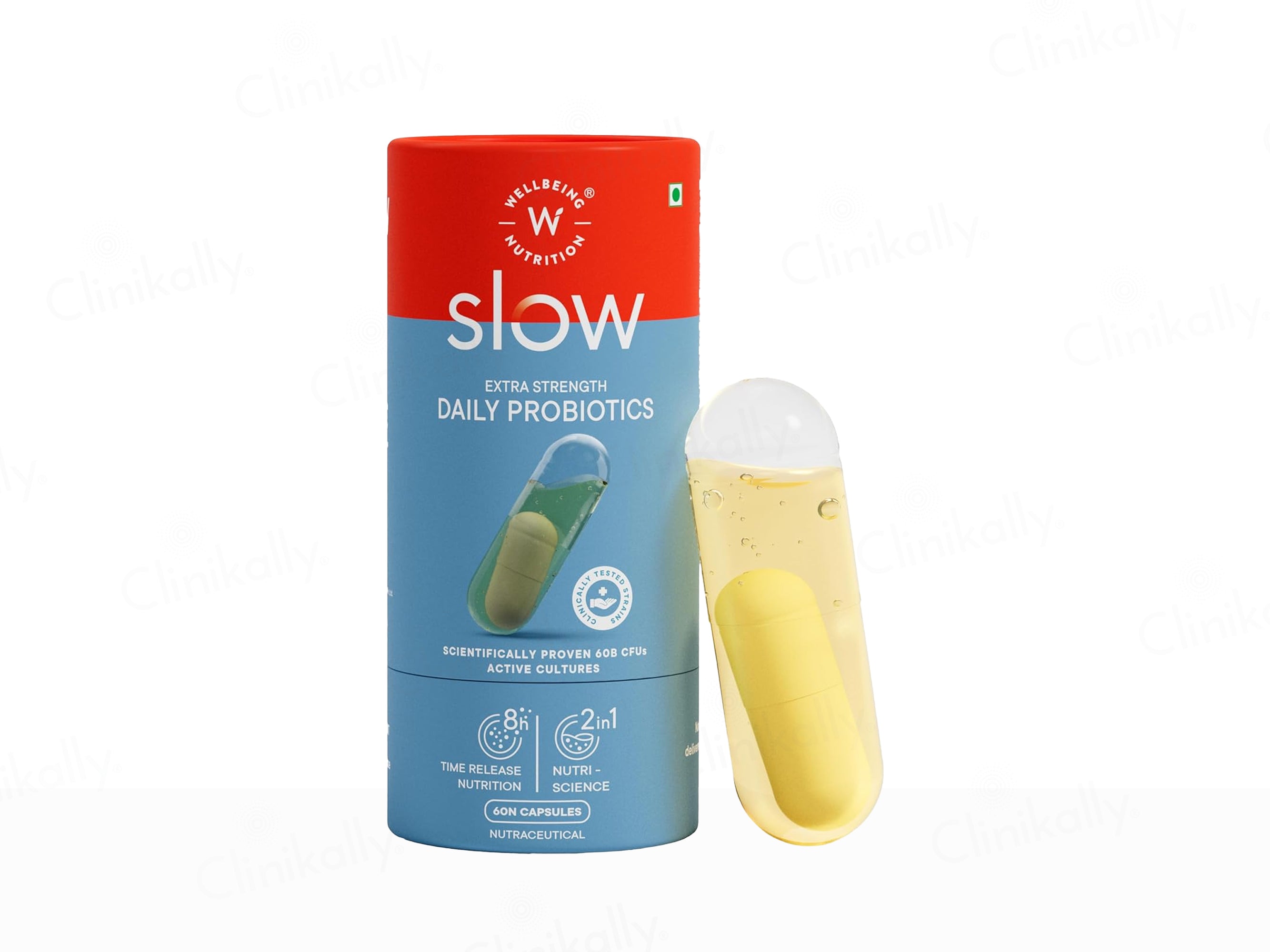 Wellbeing Nutrition Slow Extra Strength Daily Probiotics Capsule