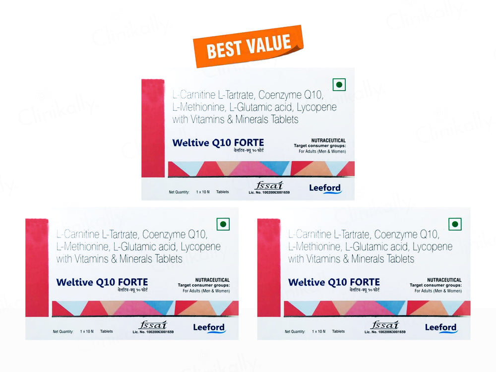 Weltive Q10 Forte Nutraceutical Tablet For Men & Women