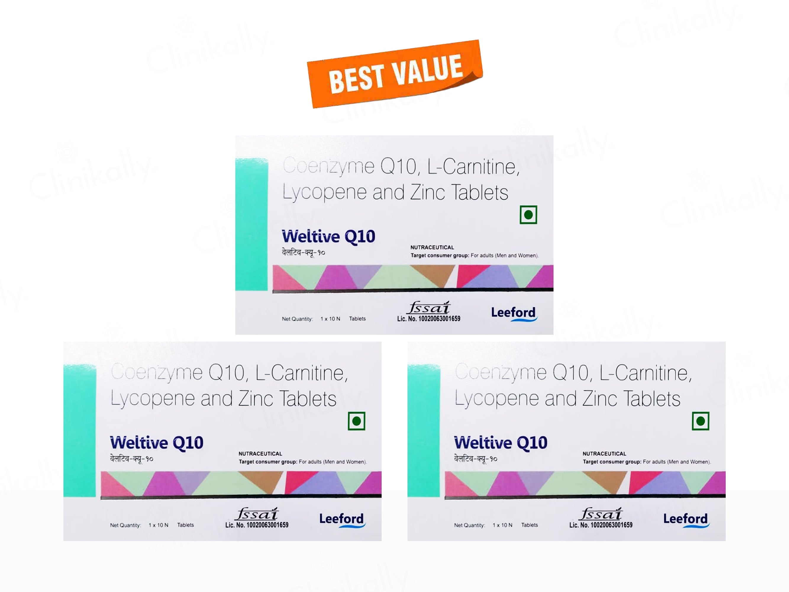 Weltive Q10 Nutraceutical Tablet For Men & Women