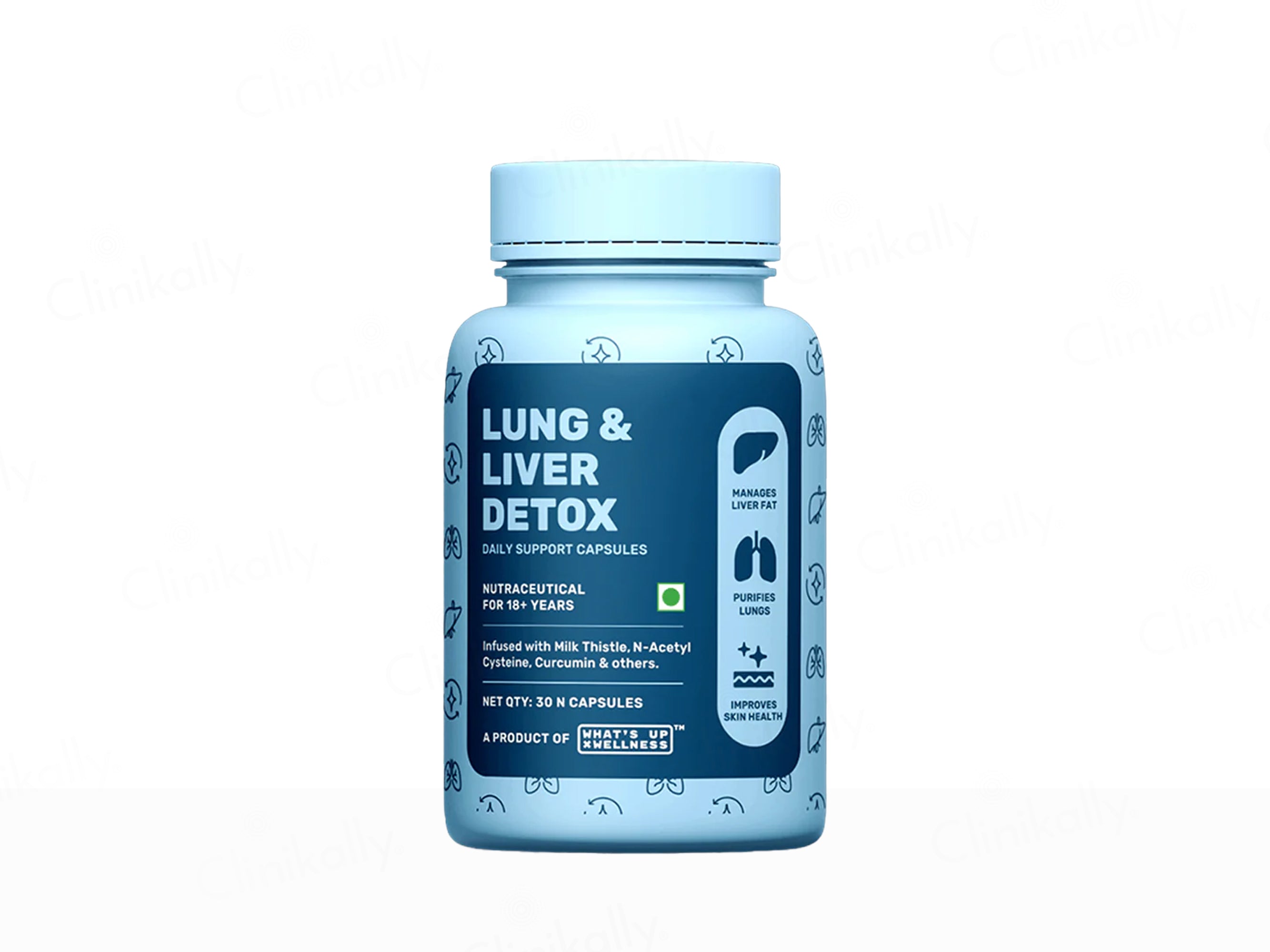 What's Up Wellness Lung & Liver Detox Nutraceutical Capsule