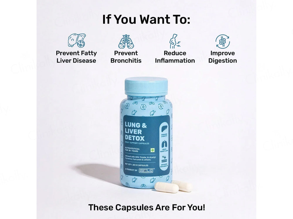 What's Up Wellness Lung & Liver Detox Nutraceutical Capsule